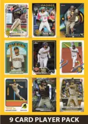 Fernando Tatis Jr Padres 9 Card Player Pack 2025 2024 Topps Bowman