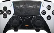 Luck&Link Touchpad Protector PS5 Dualsense/Edge Enhanced Texture Skin Compatible with Playstation 5 Dualsense/Edge (Broken Diamonds - Black, PS5Edge(2pcs))