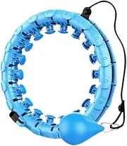 Smart Hula Hoop, Adult Smart Fitness Hula Hoop with Inertia Ball, No Yoga Hoop, Massage Weight Loss Artifact Sports Equipment, Removable Weight Hoop