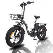 [EU DIRECT] KETELES KF9 Electric Bike 48V 26Ah Battery 1000W*2 Dual Motor 20inches Tires 85-90KM Max Mileage 150KG Max L