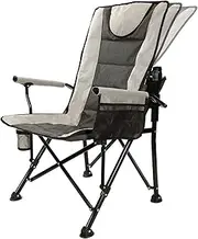 Adjustable Oversized Folding Chair High Back Camping Chair Beach Camp Chair Heavy Duty Portable Camping and Lounge Travel Outdoor Seat with Cup Holder