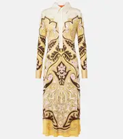[La DoubleJ] La DoubleJ Perry printed midi dress UK 8 multicoloured