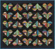 JANTUNG - 83" x 73" - Quilt-Addicts Pre-cut Patchwork Quilt Kit