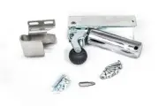 Kason 1092 Polished Chrome Hydraulic Door Closer, Flush to 3/4" Hook, and Har...