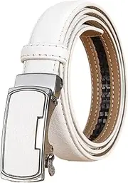 [RGWYGCG] Ratchet Thin Belt for Women, Women's Belts Fashion Adjustable for Jeans with Square Alloy Automatic Buckle