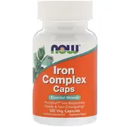 Now Foods Iron Complex Caps 100 Veg Capsules