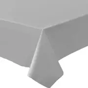 Silver Rectangle Paper Tablecloth