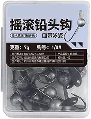 Jig Heads - Crappie Angling Hook - Freshwater and Saltwater Fishing Jigs Lead Hooks for Tilapia, Crappie, Bass, Bluefin Bream