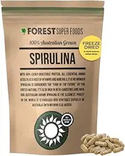 100% Australian Freeze Dried Spirulina - Rich in chlorophyll - 2500mg per serve - 120x Capsules - Forest Super Foods