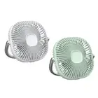 Small Tent Fan Lights with 3-Speed Wind and 2400mAh Battery for Outdoor Camping