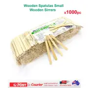 Disposable Wooden Spatulas Waxing Hard Strip Wax Coffee Stirrer Icy Poles 1000Pc