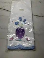 VTG Guest Hand Towel Fingertip Flower Egg Cotton NEW Easter Lillian Vernon