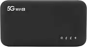 5G Mobile Hotspot, WiFi 6 Portable WiFi with SIM Card Slot & 6100mAh Battery Support 16 Devices, Travel Router, High Speed Hotspot Device for Home and Travel Use (Black)