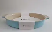 NEW Le Creuset 14" Oval Stoneware Baking Dish Robins Egg Blue/Easter