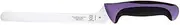 Mercer Culinary Millennia 8-Inch Offset Wavy Edge Bread/Sandwich Knife, Purple