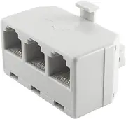 VoltShine Triple Phone Adapter - Device for Connecting up to Three Phone Lines, Easy Installation and Universal Compatibility