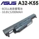 華碩 A32-K55 日系電芯 電池 X45VD X55A X55C X55U X55VD X75A (9.1折)