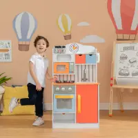 在飛比找Yahoo奇摩購物中心優惠-Teamson 佛羅倫斯木製家家酒兒童廚房玩具2020版(2