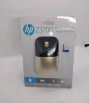 HP Z3700 Wireless Mouse for Mac or Windows Black & Gold Factory Sealed NEW