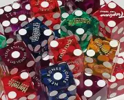 Las Vegas & Nevada Casino Table-Played 19mm Craps Dice 2 Pairs (4 Dice) + Pouch