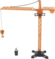 KALLORY Heavy Crane Truck Scale Engineering Vehicle Model with Rotating Boom for Indoor and Realistic Construction