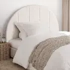 Bed Headboard Single Beds Head Frame Base Upholstered Modern Arch Shape Beds Hea