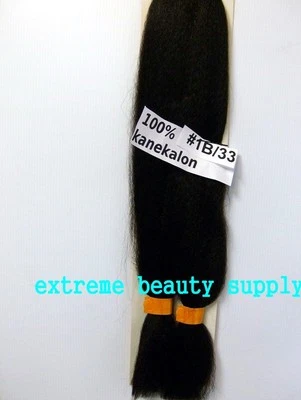 silky kanekalon braid hair dreadlock stage brown 1b/33