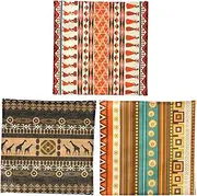 BESTOYARD Party Pillow Case Set 3pcs Handmade Pillowcases Decorative Printed Pillowcases for Home