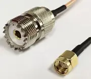 UHF SO239 female to RP SMA MALE plug RF adapter coax cable RG316 15cm NEW USA