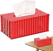 Tissue Box Storage Case - Container Napkin Holder, Practical Napkin Organizer | Top Opening Design for Effortless Use, Suitable for Work Area, Bedroom, Living Room, Study Room, Kitchen, and Office Spa