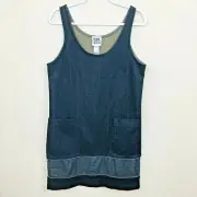 Prairie Underground Size M PEP Denim Tank Shift Dress USA Made