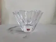 Orrefors Crystal Bowl Orion by Lars Hellsten Sweden Signed Vintage