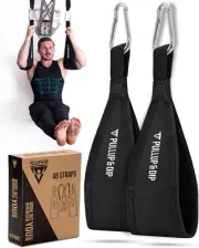 PULLUP & DIP Ab Straps, Premium Abdominal Slings for Abdominal Training, Padded