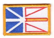 NEWFOUNDLAND AND LABRADOR CANADA PROVINCES FLAG PATCHE COUNTRY PATCH EMBROIDERED