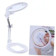 Large Magnifier Folding & Hand held 2LED Light Lamp Jumbo 5.5 Inch Lens - Best