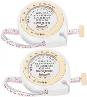 2pcs Automatic Telescopic Tape Measure Dual-Sided Soft Tape for Waist Measurements Multifunctional Measuring Tapes Portable Waist Measuring Tape for Body Measurements