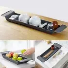 Expandable Bathtub Caddy Tray Plastic Bath Table Over Tub Wine & Book Holder AU