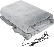 Heated Electric Blanket | USB Electric Throw Blanket Electric Flannel Blankets | Battery Operated 5V Heated Super Cozy Soft Wearable USB Heated Blanket For Sofa, Bed, Office, Machine Washable