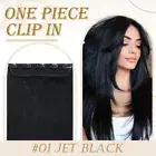 Russian 100% Remy Human Hair Extensions One Piece Clip In Thick Weft Full Head A