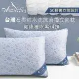 在飛比找遠傳friDay購物優惠-【ANNABELLE】買1送1台灣製石墨烯水洗抗菌獨立筒枕