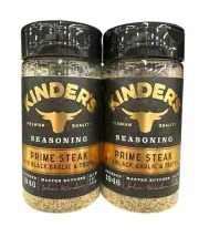 Kinder's Seasoning Prime Steak With Black Garlic & Truffle - 5oz - 2 Pack