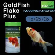 3x Goldfish Flake Plus Coldwater Fish Food Feed Highly Nutritious VitaPet
