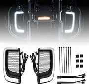 Artudatech For Electra FLH/T Road Glide Black Tracer LED Lower Fairing Lower Grills Lights