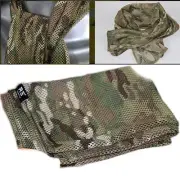 Tactical Hunting Double-sided camouflage Scarf Hoods Mask Breathable Mesh Cloth