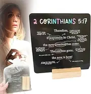 52 Scripture Cards, Mapped Bible Verse Cards, Bible Scriptures Memory Verse Card, Scriptures Cards with Bible Verses, Bibles Verses Prayer Card with Wooden Stand, Daily Devotional & Bible Memory Tool