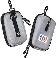 LZFAN Golf Rangefinder Hard Shell Carry Case Box EVA Bag Compatible with Bushnell/Callaway/Tectectec V2 V3 V4 V5 Pro X2 Pro XE Or Others Rangefinder USA Flag