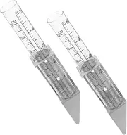 Rain Gauge Outdoor Deck Holder 2 Pack Rain Gauge Bracket with Stainless Steel Construction