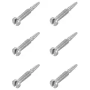 6pcs M1.2 x 8mm Thread Seeking Locating Screw Glasses Eyeglass Frame Fix Hinge