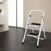 2 Step Ladder Giantz Multi-Purpose Folding Steel Light Weight Platform