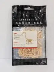 NANOBLOCK Brachiosaurus Skeleton Dino Micro-Sized Building Blocks Kawada NBC-114